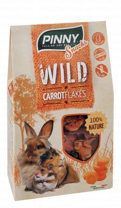 Pinny Wild Carrot Flake Treats for Rodents & Rabbits