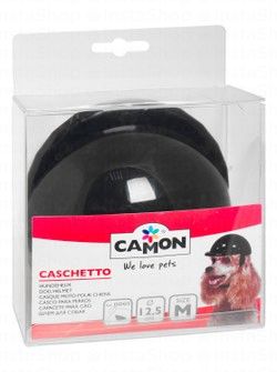 Camon Medium Black 12.5cm Dog Helmet