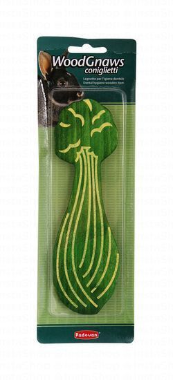 Padovan Woodgnaws Green Dental Hygiene Toy for Rabbits