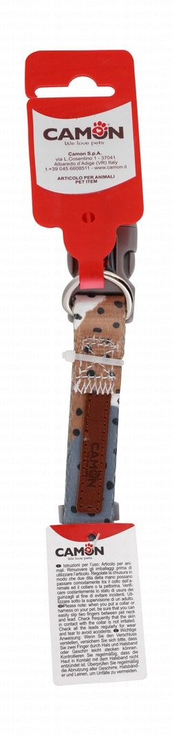 Camon Brown & Gray Pet Collar (36-48x2cm)