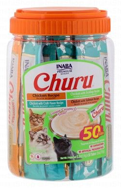 Inaba Churu Creamy Cat Treats with Chicken & Seafood