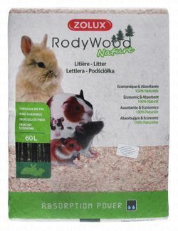 Zolux Rody Wood Pine Shaving Pet Litter for Rodents