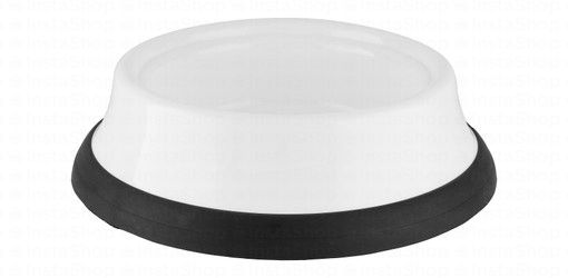 Camon White Plastic Pet Bowl (14x5cm)