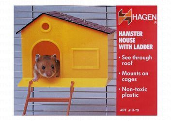 Hagen Yellow & Orange Plastic Hamster House with Ladder