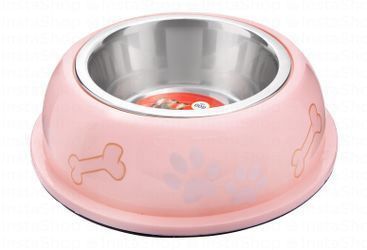 Camon Light Pink 800ml Printed Pet Bowl
