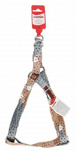 Camon One Touch Beige & Gray Dog Harness (45-75x2cm)