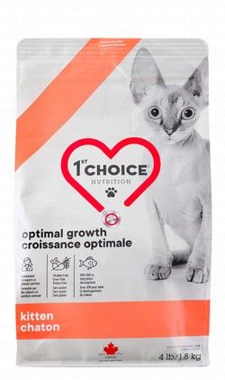 1st Choice Optimal Growth Dry Food with DHA for Kittens (2-12 Months)