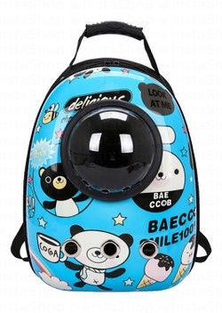 Pado Sky Blue Pet Carrier Bag with Window (32x28x42cm)