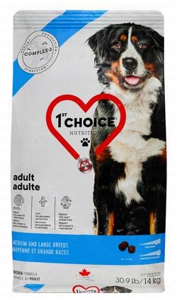 1st Choice Dry Food with Chicken for Medium & Large Breed Adult Dogs (1+ Years)