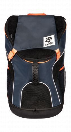 Camon Black & Blue Carrier Back Pack (30x30x49cm) for Dogs (Up to 8kg)