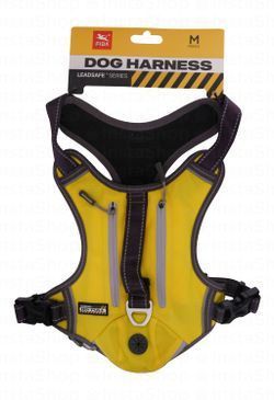 Fida Leadsafe Medium Black & Yellow Reflective Dog Harness