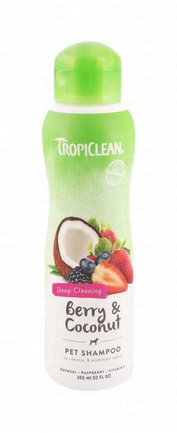 Tropiclean Deep Cleaning Pet Shampoo with Berry & Coconut