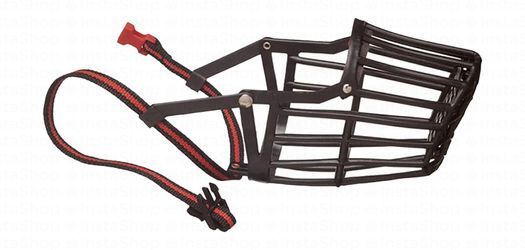 Camon Black Plastic Dog Muzzle Size 6 (30x10.5cm)