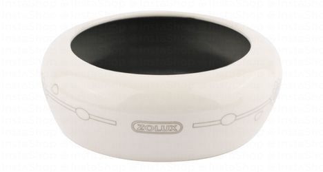 Zolux Black & White 250ml Ceramic Rodent Bowl