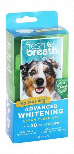 Tropiclean Fresh Breath Advanced Whitening Teeth Cleaning Gel for Dogs