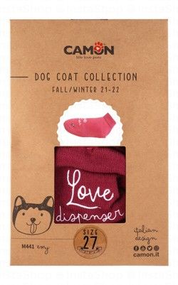 Camon Emy Dark Pink Dog Coat Size 27