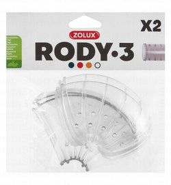 Zolux Rody 3 Clear Elbow Tubes for Rodent Cages