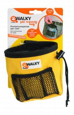 Camon Walky Yellow Water-Resistant Pet Training Treat Bag (11x15cm)