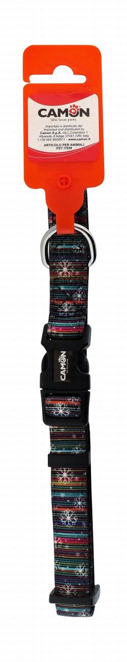 Camon Multicolored Dog Collar (32-52x2cm)