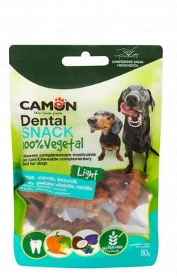 Camon Twisted Bone Dental Dog Treats Assorted Flavors