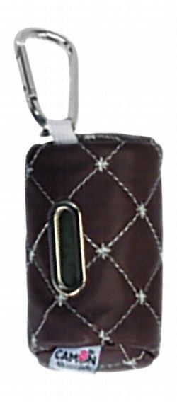 Camon Brown Quilted Pet Poop Bag Dispenser