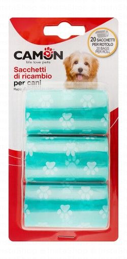 Camon Turquoise Dog Poop Bags