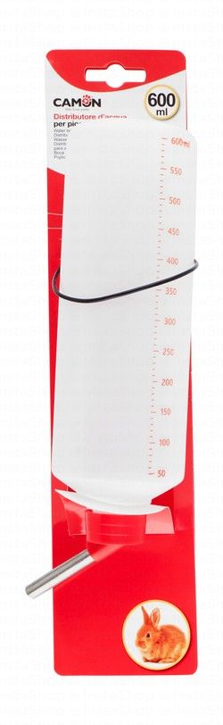 Camon Red & White 600ml Rodent Water Bottle