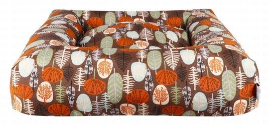 Camon Fantasy Forest Brown & Orange Pet Bed (80x70x20cm)