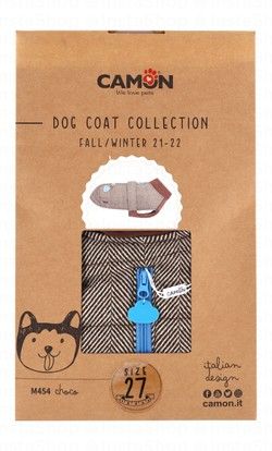 Camon Choco Brown Dog Coat Size 27