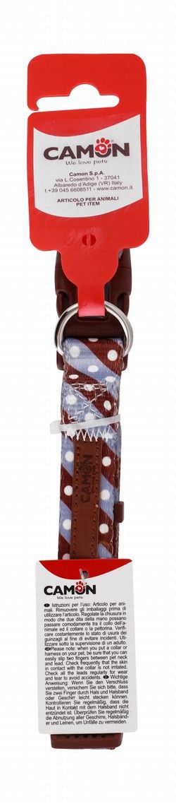 Camon Brown & Purple Pet Collar (36-48x2cm)