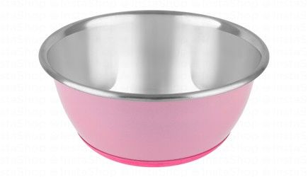 Camon Pink 500ml Stainless Steel Pet Bowl