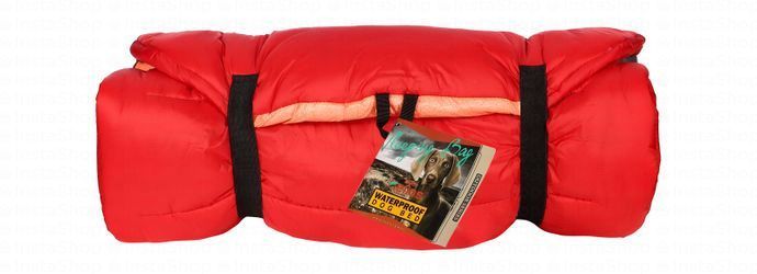 Dog Helios Large Orange & Red Waterproof Dog Bed