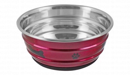 Camon Medium Purple 500ml Stainless Steel Pet Bowl