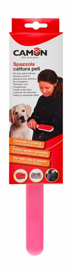 Camon Pink Pet Hair & Lint Remover Brush