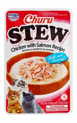 Inaba Churu Chicken & Salmon Cat Treat in Stew
