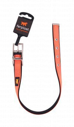 Ferplast Large Orange Nylon Dog Collar (45-53x2.5cm)