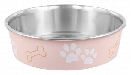 Camon XL Pink 1.4L Stainless Steel Pet Bowl