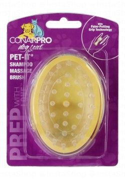 Conairpro Pet-it Yellow Pet Bath Brush