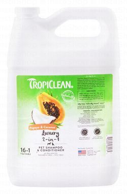 Tropiclean Luxury 2in1 Pet Shampoo & Conditioner Papaya & Coconut Scent