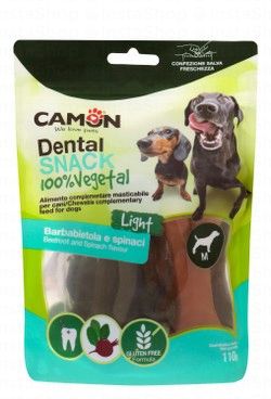 Camon Light Assorted Dental Treats Beetroot & Spinach Flavor for Medium Breed Dogs