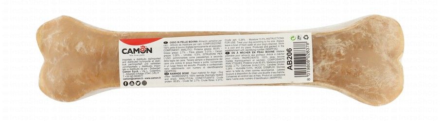 Camon 25cm Rawhide Bone Dog Chew Treat