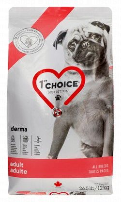 1st Choice Derma Dry Food with Salmon for Adult Dogs (1+ Years)