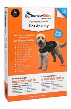 Thundershirt Large Gray Calming T-Shirt (64-76cm) for Dogs (19-29kg)