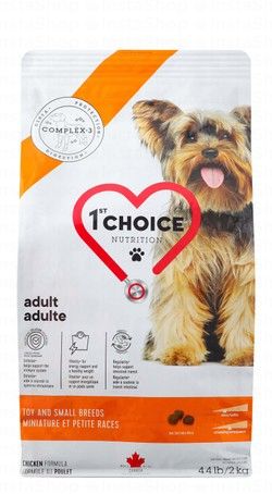 1st Choice Dry Food with Chicken for Toy & Small Breed Adult Dogs