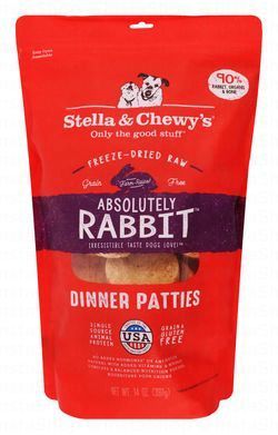 Stella & Chewy's Absolutely Rabbit Freeze-Dried Raw Dinner Pattie Dog Treats
